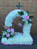 Luxury Gates Of Heaven, Silk Artificial Funeral Flowers Wreath/Memorial/Grave/Tribute