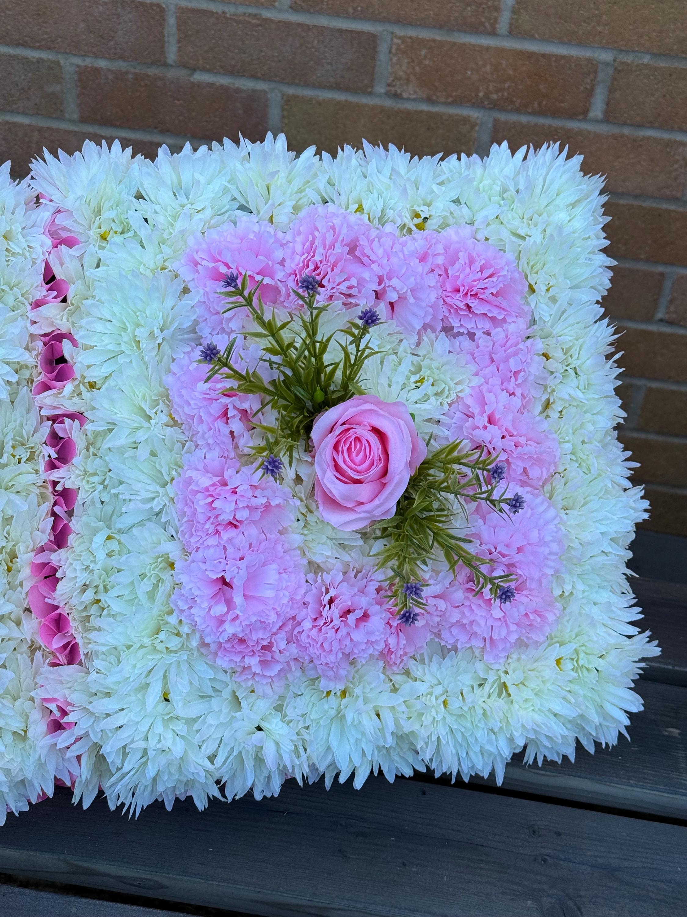 Beautiful open Book Silk Artificial Funeral Flowers Wreath/Memorial/Grave Tributes